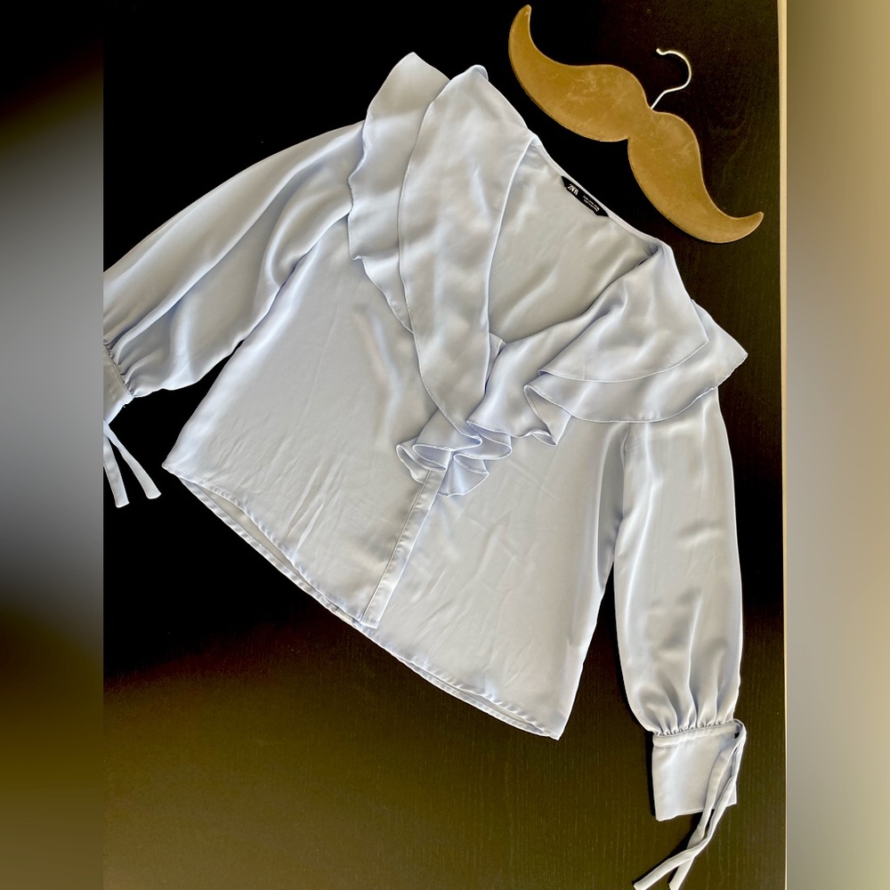 Zara Baby blue blouse